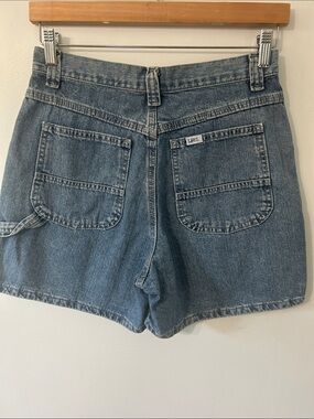 Vintage Lee Jean Shorts Women's Medium High Waisted Cargo Mom Denim Casual